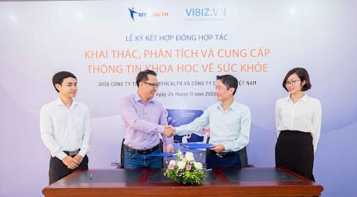 Ký kết hợp đồng hợp tác giữa Công ty TNHH MTV My Health và Công ty CP Vibiz Việt Nam về hợp tác thu thập và xử lý thông tin dữ liệu (data mining)